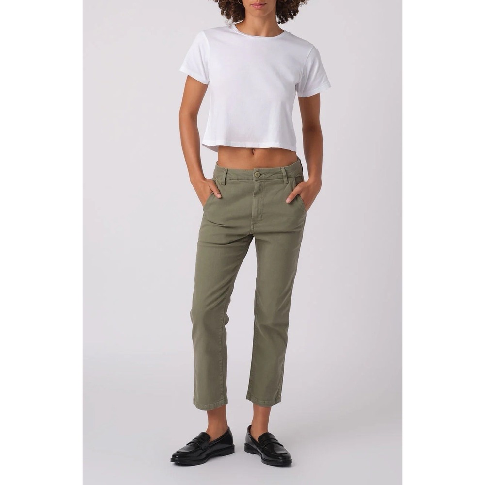 AMO Easy Trouser Pant Sz 25 (meas 29") Relaxed Cropped Straight MSRP $280